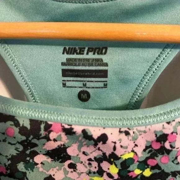 Nike Pro Womens Multi Color Medium Sports Bra - Picture 2 of 3
